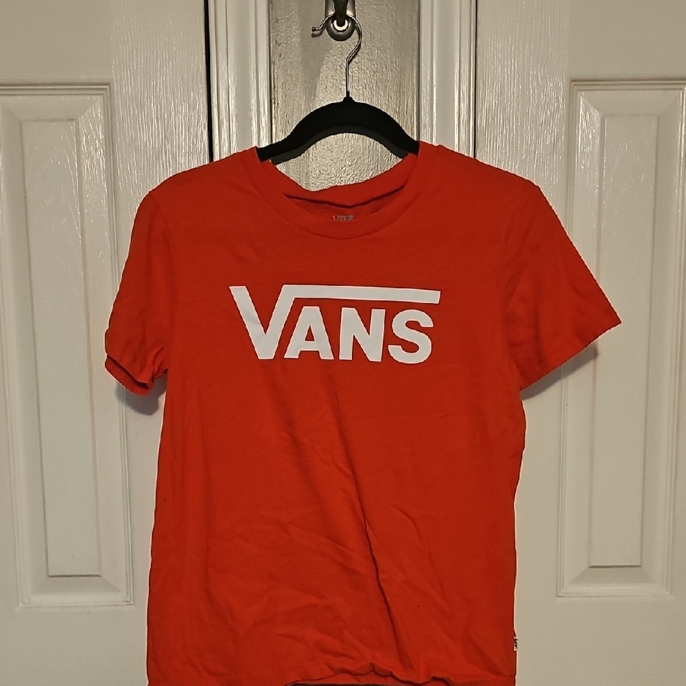 Vans Bold Red Tee with White Logo